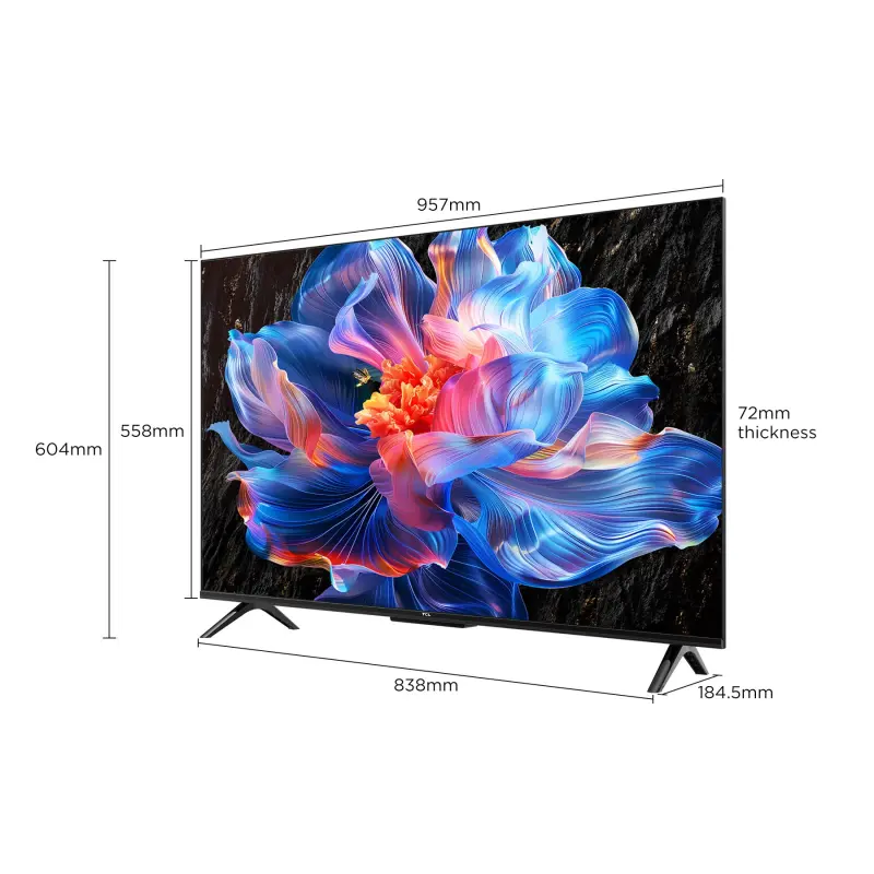 Televisor TCL de 43" uhd 4k google tv v6c